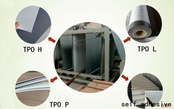 anti-uv materials Thermoplastic Polyolefin TPO waterproofing membrane for steel/wood/concrete 3