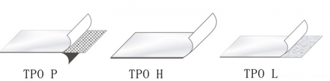 anti-uv materials Thermoplastic Polyolefin TPO waterproofing membrane for steel/wood/concrete 0